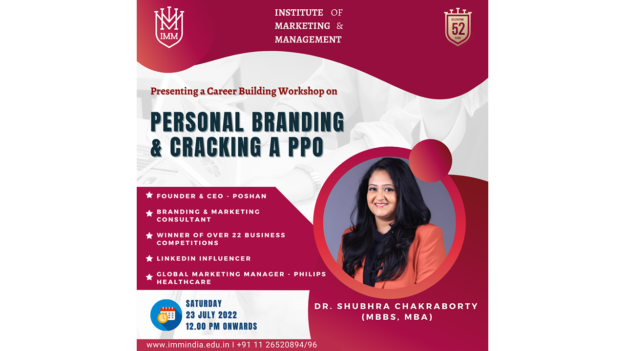 How to Create your Personal Brand and Cracking a PPO 